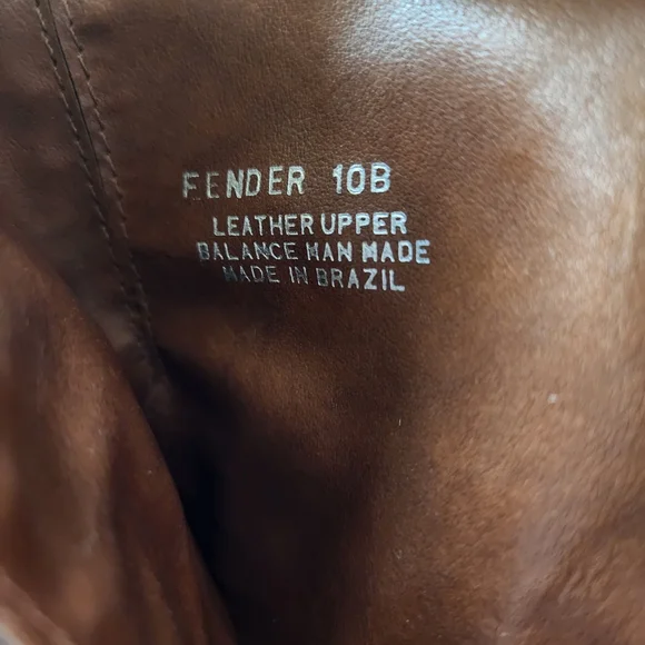 Vintage Steve Madden Fender Cognac Chunky Stacked Heel Boots - Picture 9 of 11